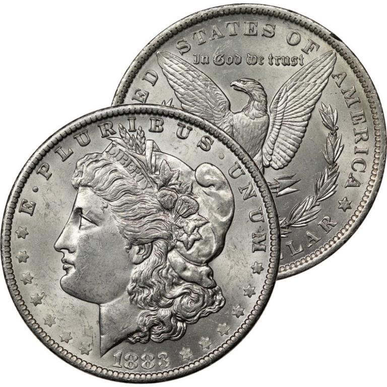 1883 P BU Morgan Silver Dollar (1 of 1)