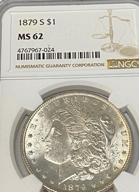 1879 s MS 62 NGC Morgan Silver Dollar (1 of 2)