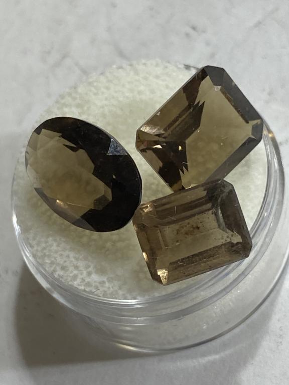 12.5 tcw. Natural Smokey Topaz Gemstone Parcel (1 of 2)