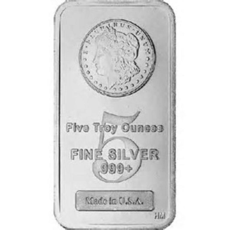 5 oz. Morgan Design Silver Bar -.999 Pure (1 of 2)