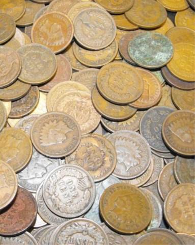 (100) Indian Head Cents - Circulated (1 of 1)