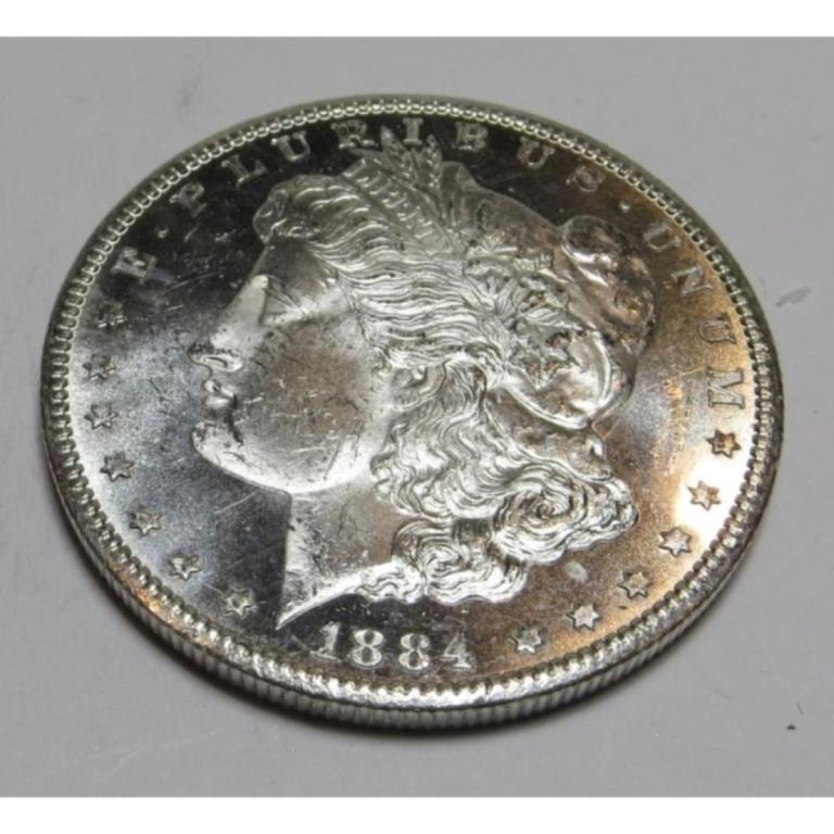 1884 CC CH BU Heavy DMPL Morgan Dollar (1 of 2)