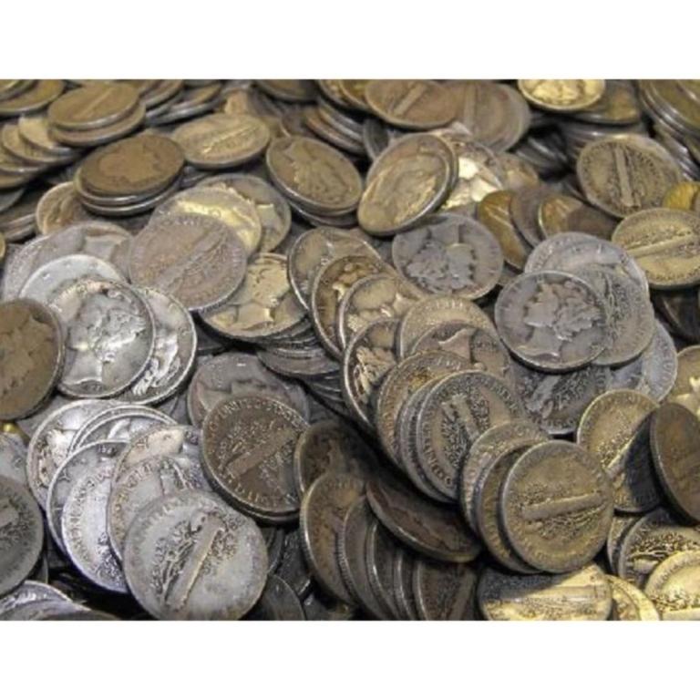 (100) Mercury Dimes -90% Silver (1 of 2)