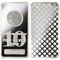 10 Oz. Morgan Design Silver Bar - .999 pure (1 of 2)