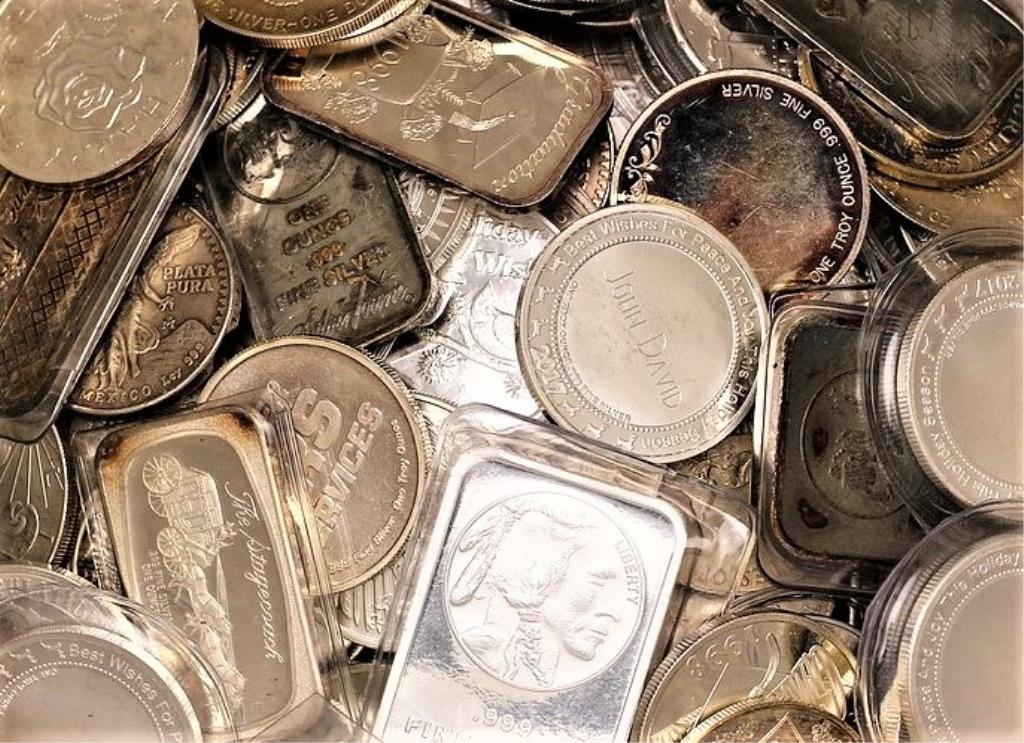 5 pcs. 1 oz. Random Silver Bars/Rounds (1 of 1)