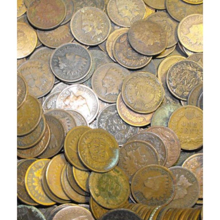 Lot of (100) Indian Head Cents - ag-g (1 of 1)