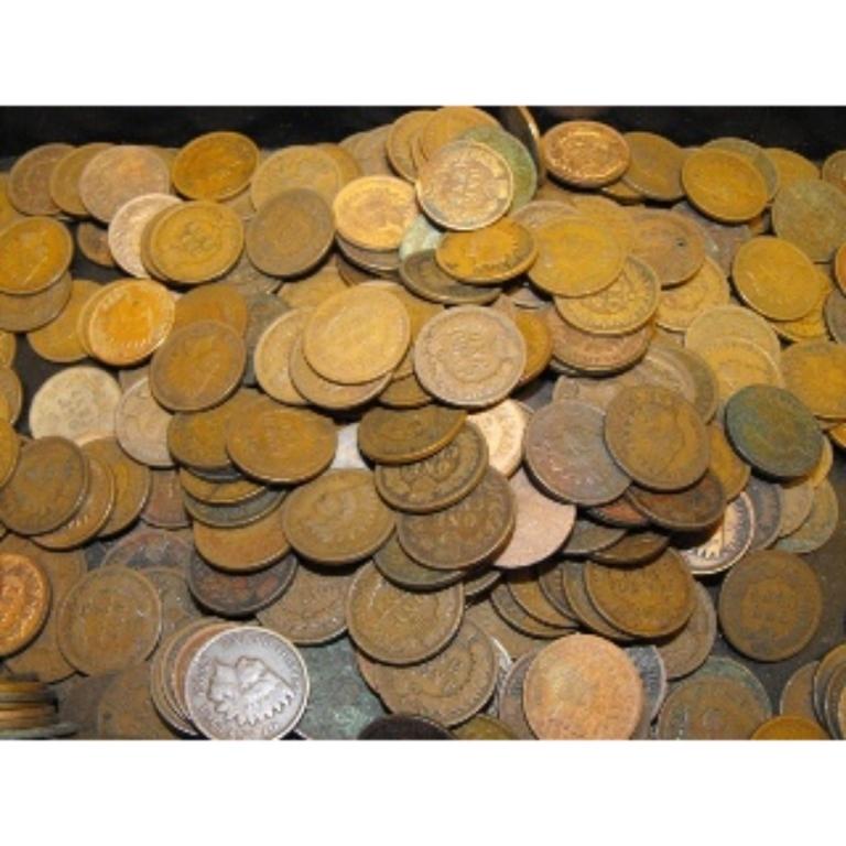 100 pcs. Random Date and Grade Indian Head Cents (1 of 1)