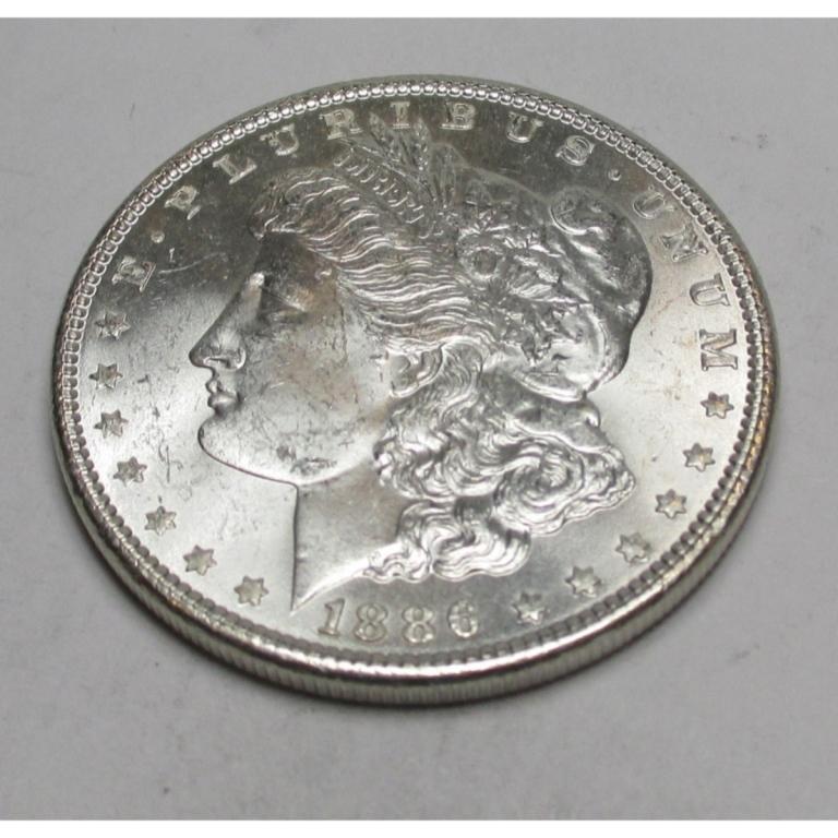 1886 P BU Grade Morgan Silver Dollar (1 of 2)
