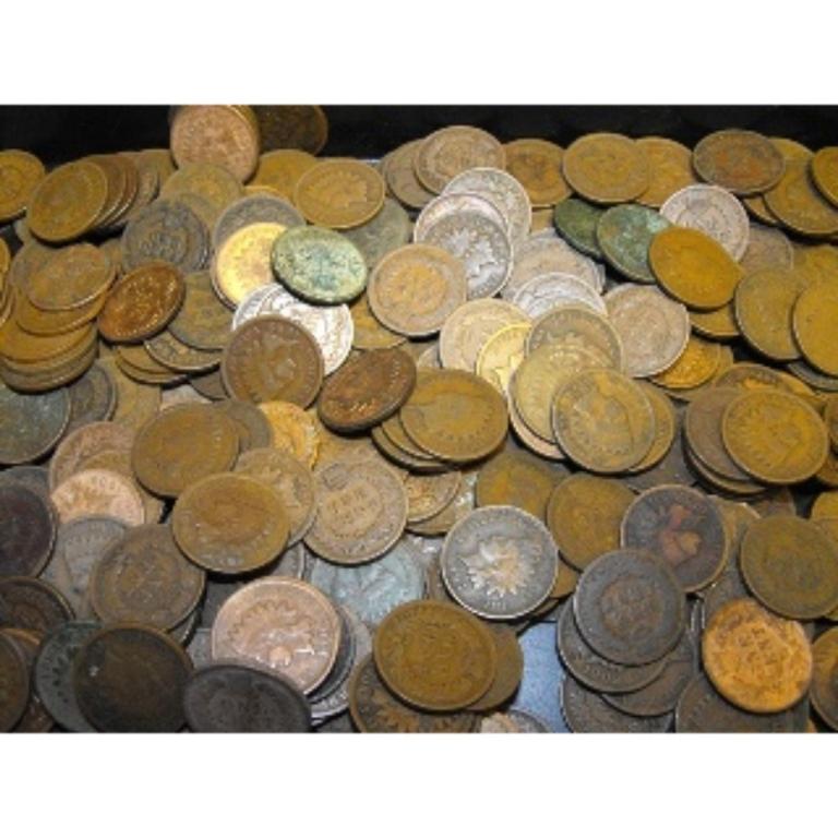 Lot of (100) Indian Head Cents: We offer at auction some of the best quality tangible assets. We strive to make your bidding experience the best on the net. Weekly sales of large bulk lots, individual lots and simply the most offeri