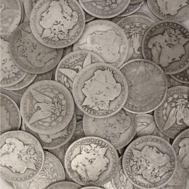 100 Morgan Silver Dollars from Vault (1 of 1)
