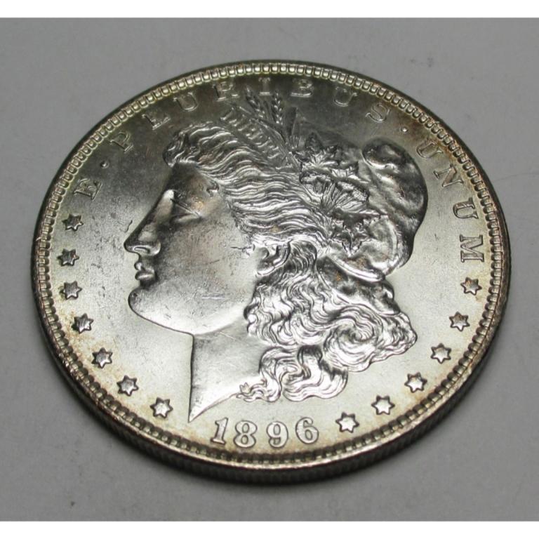 1896 P BU Morgan Silver Dollar (1 of 2)