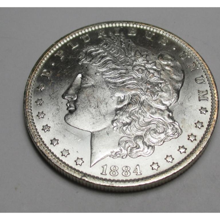 1884 O BU Morgan Silver Dollar (1 of 2)