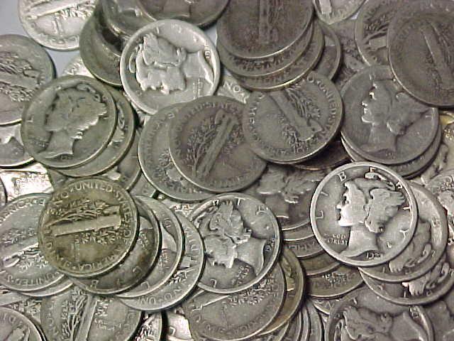 (100) Mercury Dimes- Circulated: We offer at auction some of the best quality tangible assets. We strive to make your bidding experience the best on the net. Weekly sales of large bulk lots, individual lots and simply the most offeri