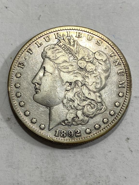 1892 S key Date Morgan Silver Dollar (1 of 2)