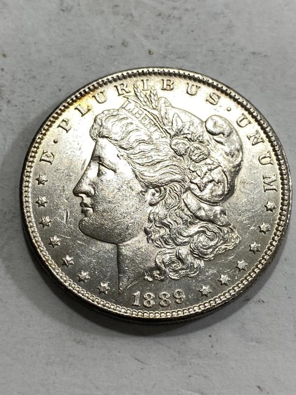 1889 P BU Grade Morgan Silver Dollar (1 of 2)