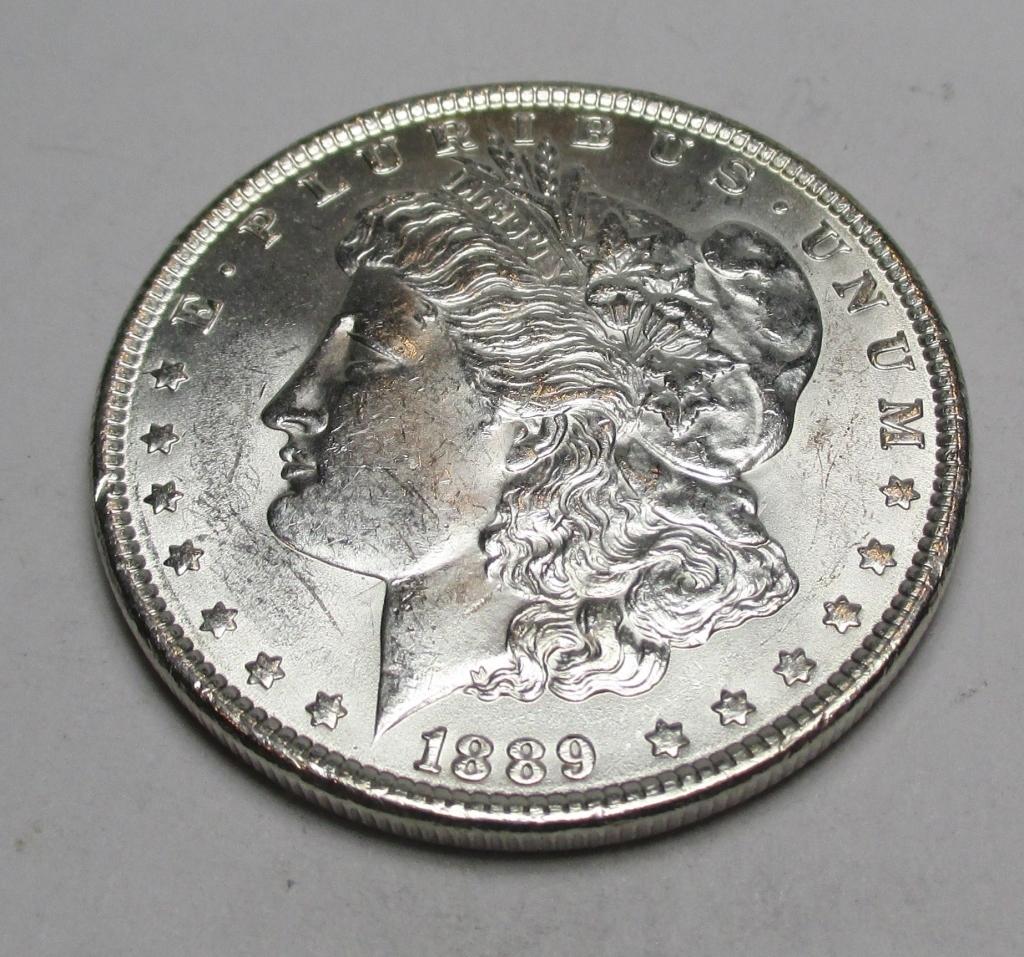 1889 P BU Morgan Silver Dollar (1 of 2)