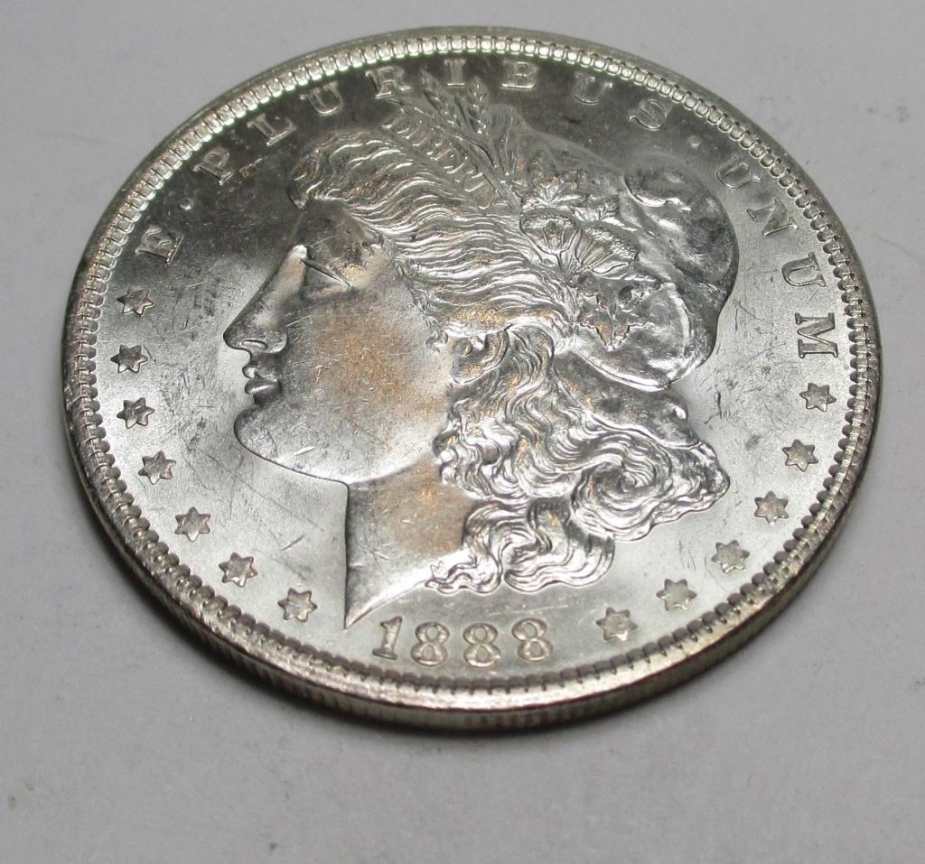 1888 P BU Morgan Silver Dollar (1 of 2)