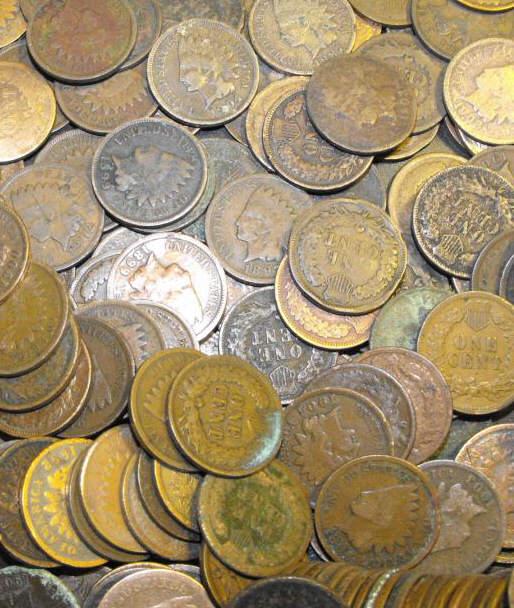 Lot of (100) Indian Head Cents - ag-g (1 of 1)