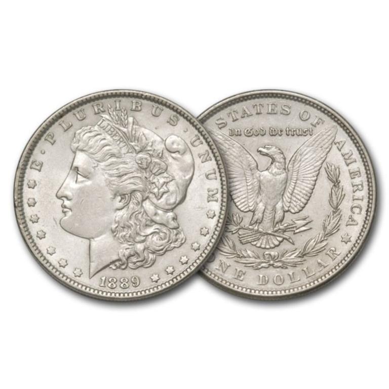 1889 P BU Morgan Silver Dollar (1 of 1)
