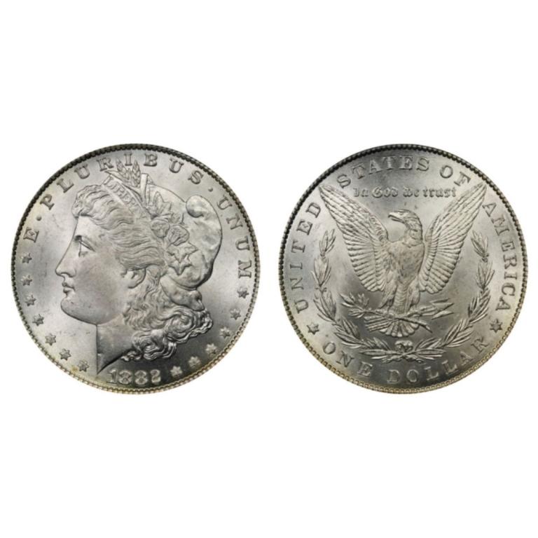 1882 P BU Morgan Silver Dollar (1 of 1)