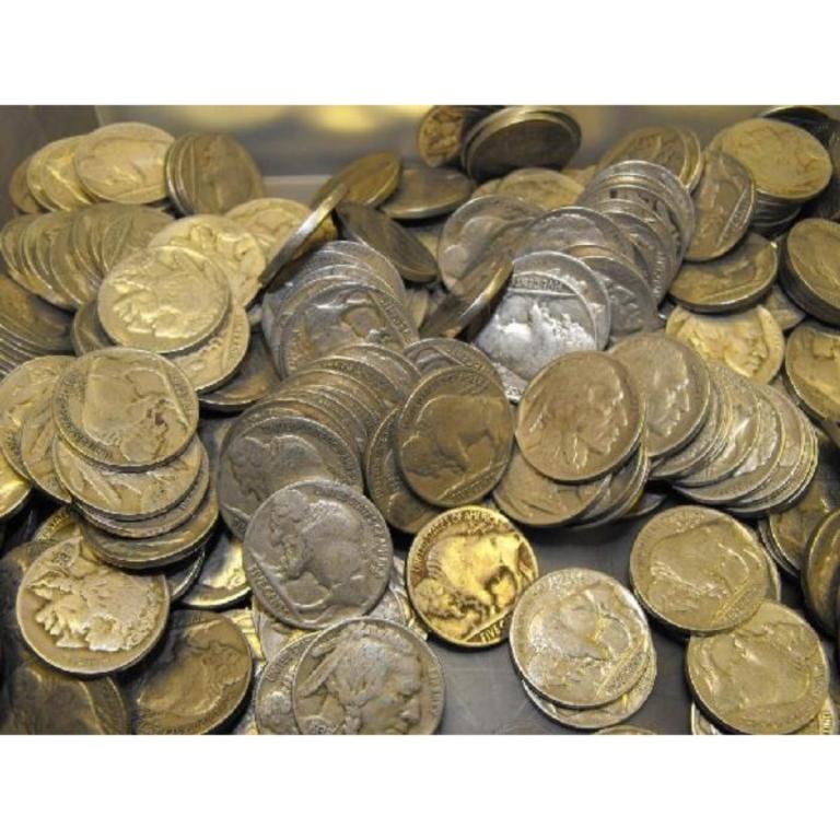 Lot of (300) Buffalo / Indian Head Nickels (1 of 1)