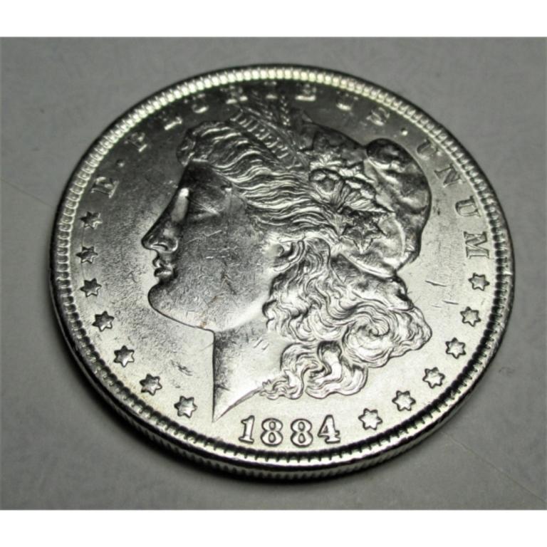 1884 P BU Grade Morgan Silver Dollar (1 of 2)
