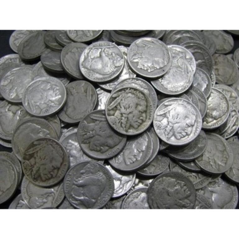 100 pcs. Buffalo Nickels - All Dates Readable (1 of 1)