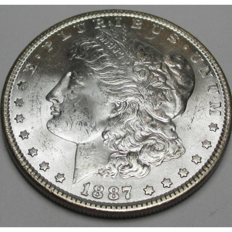 1887 P BU Grade Morgan Silver Dollar (1 of 2)