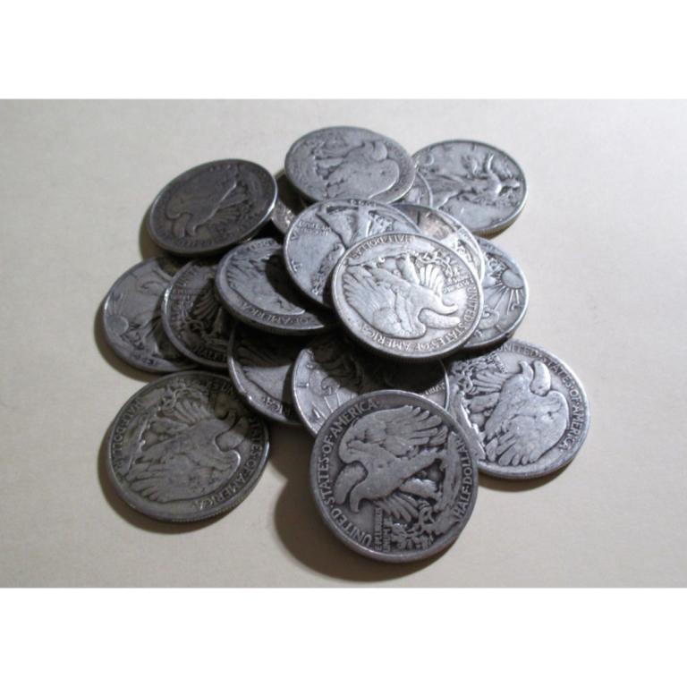 (20) Walking Liberty Half Dollars-90% Silver (1 of 1)