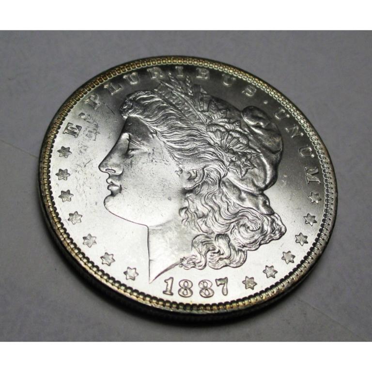 1887 P BU Morgan Silver Dollar (1 of 2)