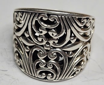 Fancy Filligree Sterling Silver Ring