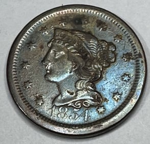 1854 VF Grade Large Copper Cent-$54 CPG