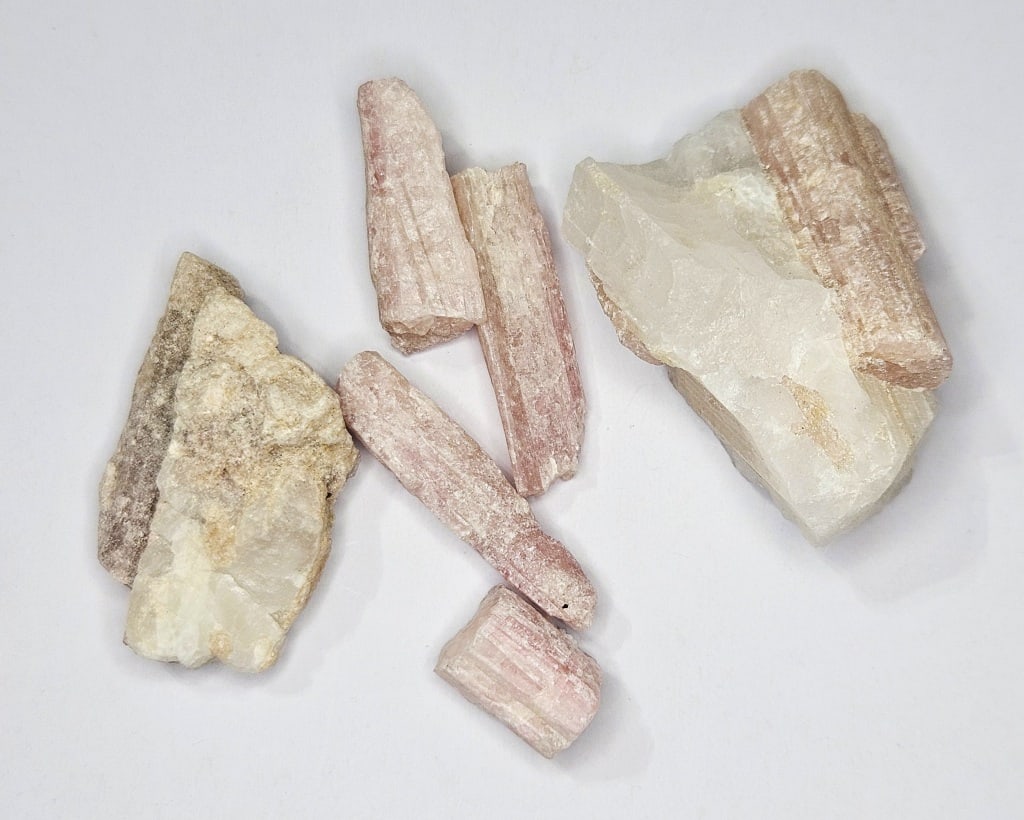77.05 tcw. Rough Pink Tourmaline Parcel: Item is the exact item in the image - Bidder is responsible for all value and grade determination