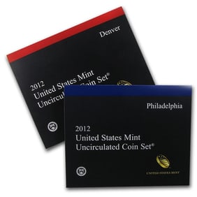 2012 US Mint Set Complete - P & D - 28 Total Coins