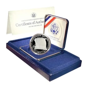 1987 US Constitution Dollar Proof in OMP