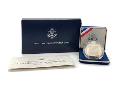 1987 US Constitution Proof Dollar in OMP