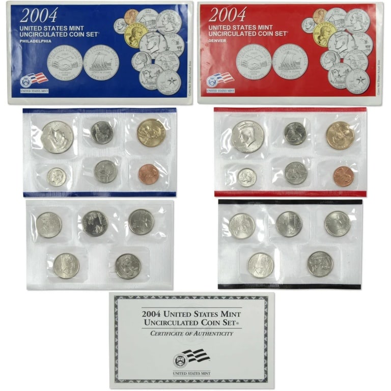 2004 US Mint Set - P & D sets in OMP (1 of 1)