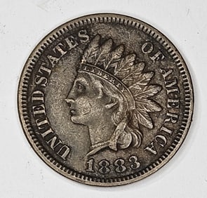 1883 Indian Head Cent - AU Grade - $40 CPG