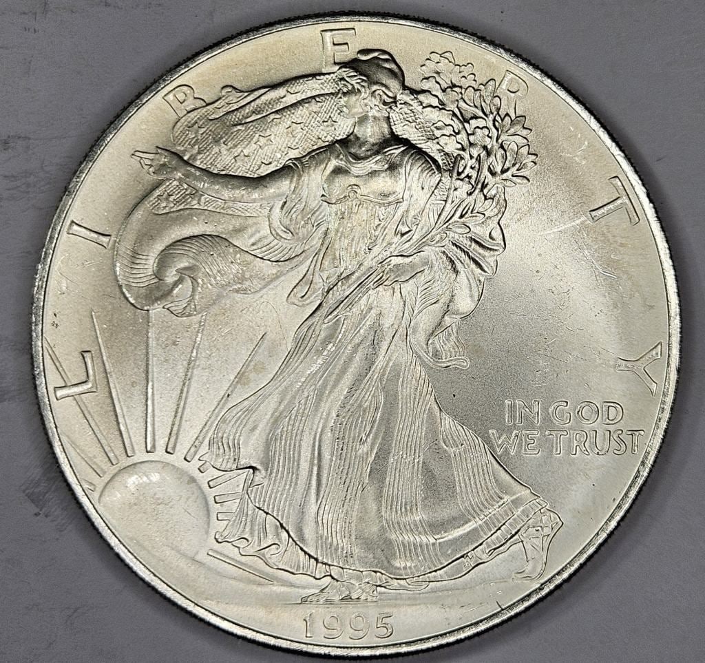 1995 US Silver Eagle Better Date (1 of 2)