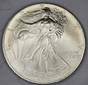 1995 US Silver Eagle - Better Date