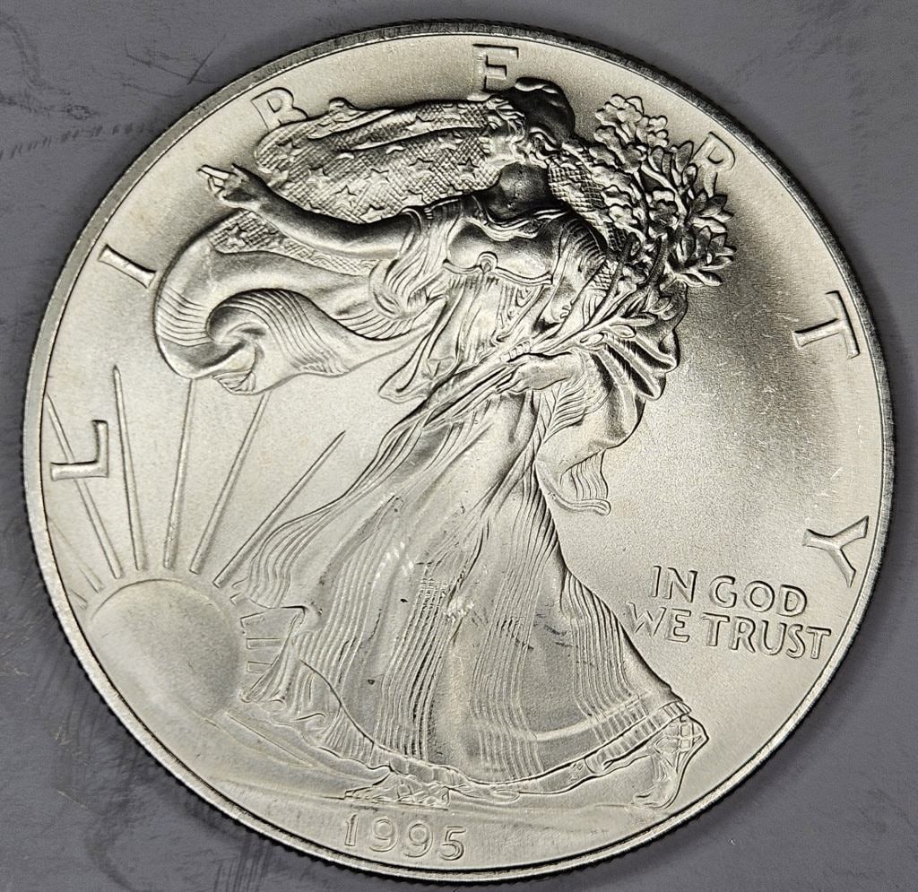 1995 US Silver Eagle - Better Date (1 of 2)