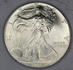 1995 US Silver Eagle Better Date