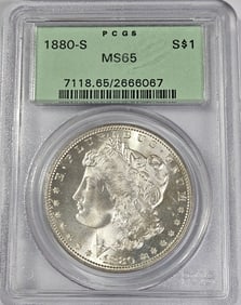 1880 S MS 65 OGH Morgan Silver Dollar
