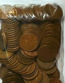 Bag of 100 pcs. Random Date Wheat Cents