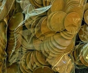 100 pcs. Lincoln Wheat Cents Unsearched