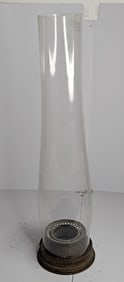 Antique Alladin Lamp Hurricane Glass Shade /Mantle