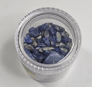 25 grams Natural Lapis Lazuli Chips in Jar