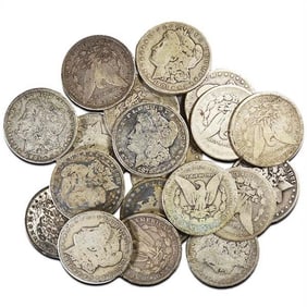 Lot of (20) Random Date Morgan Silver Dollars
