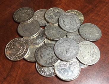 (20) Assorted Date/Grade Morgan Dollars