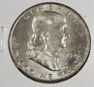 1954 D BU Grade Franklin Half Dollar